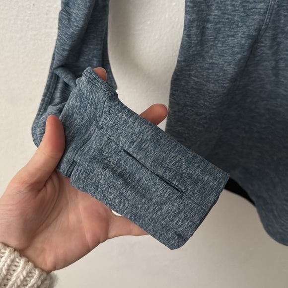 Lululemon 4 Runderful Long Sleeve in Heathered Petrol Blue - Picture 9 of 11